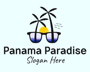 Tropical Ocean Sunglasses  logo design