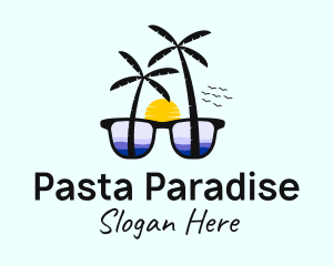 Tropical Ocean Sunglasses  logo design