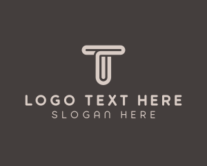 Studio - Startup Agency Letter T logo design