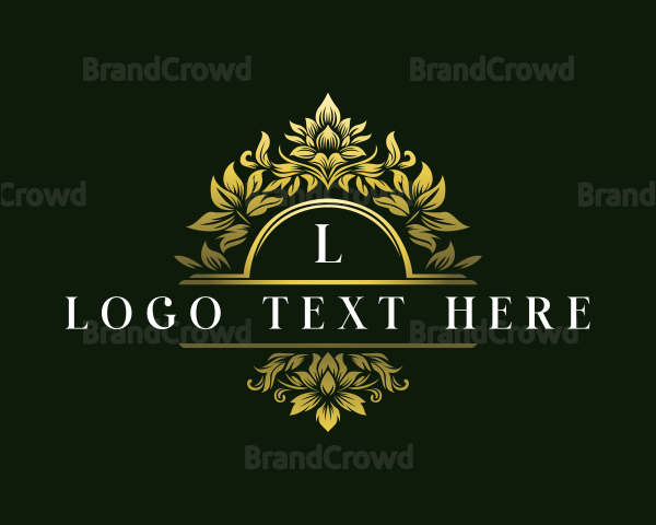 Elegant Floral Crest Logo