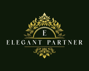 Elegant Floral Crest logo design