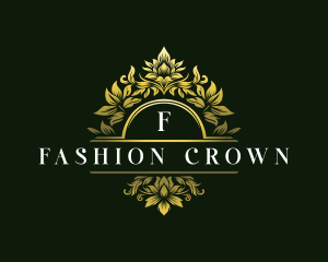 Elegant Floral Crest logo design