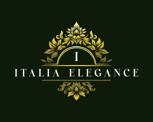 Elegant Floral Crest logo design