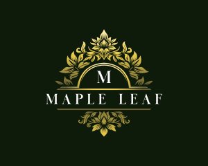 Elegant Floral Crest logo design