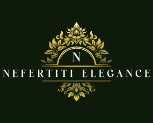 Elegant Floral Crest logo design