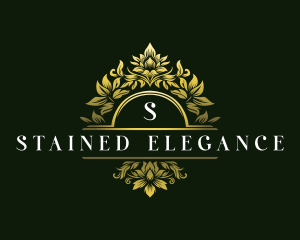 Elegant Floral Crest logo design