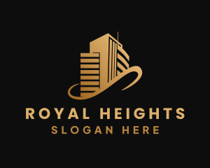 Gold High Rise Building logo design