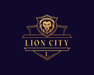 Luxury Lion Security logo design