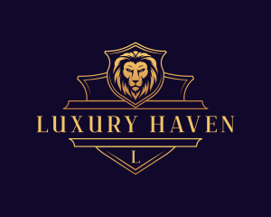 Luxury Lion Security logo design