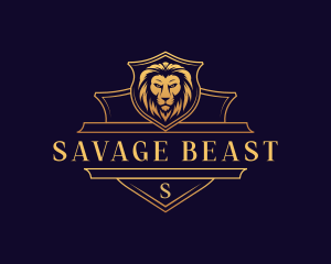 Luxury Lion Security logo design