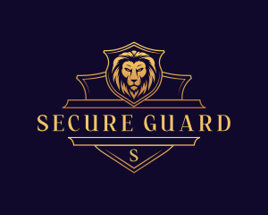 Luxury Lion Security logo design