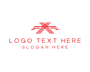 Enterprise - Generic Stripe Letter X logo design