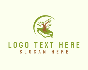 Natural - Book Tree Education logo design