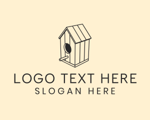 Tiny House - Bird House Woodwork logo design