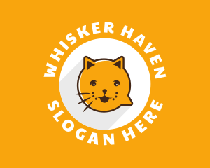 Cat Chat SMS logo design