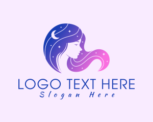 Fortune Telling - Cosmic Hair Salon logo design