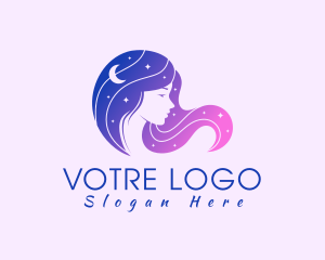 Relaxation - Cosmic Hair Salon logo design