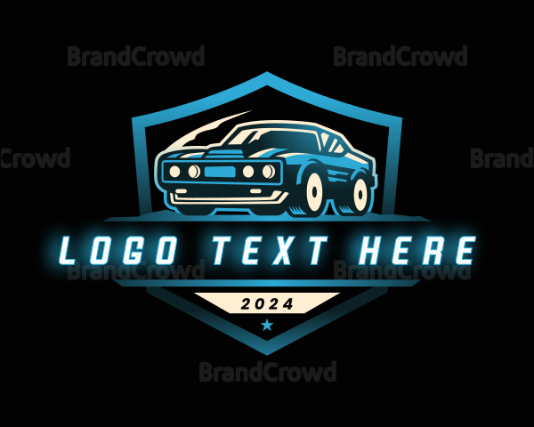 Muscle Car Automotive Logo