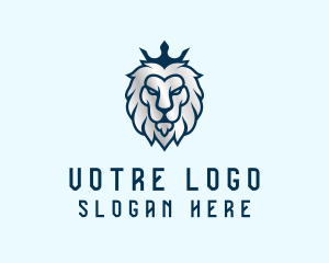 Monarchy - Crown Lion King Finance logo design