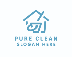 Housekeeping Cleaning Bucket logo design