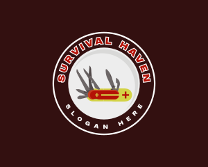 Survival - Swiss Knife Blade logo design