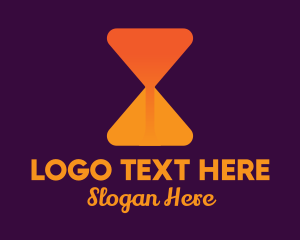 Liquor Store - Orange Cocktail Hourglass logo design