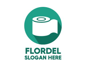 Toilet Roll Tissue Paper logo design