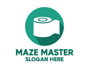 Toilet Roll Tissue Paper logo design