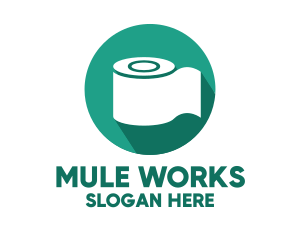 Toilet Roll Tissue Paper logo design