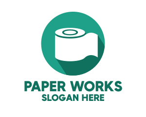 Paper - Toilet Roll Tissue Paper logo design