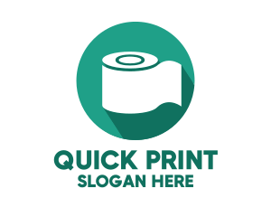 Toilet Roll Tissue Paper logo design