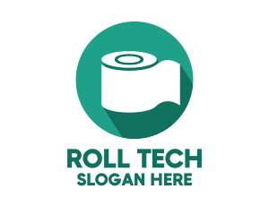 Roll - Toilet Roll Tissue Paper logo design