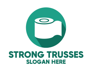 Toilet Roll Tissue Paper logo design