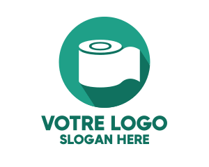 Cleaning - Toilet Roll Tissue Paper logo design