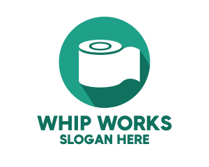 Toilet Roll Tissue Paper logo design