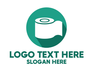 Toilet Roll Tissue Paper logo design