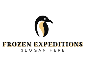 Antarctica - Penguin Animal Zoo logo design