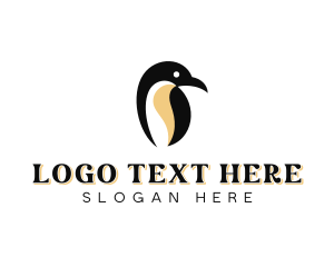 Emperor Penguin - Penguin Animal Zoo logo design