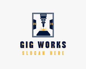 Industrial Laser Metalworks logo design