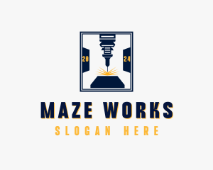 Industrial Laser Metalworks logo design