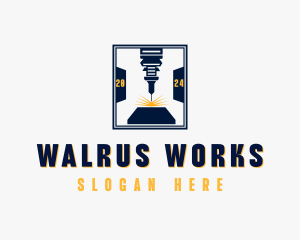 Industrial Laser Metalworks logo design