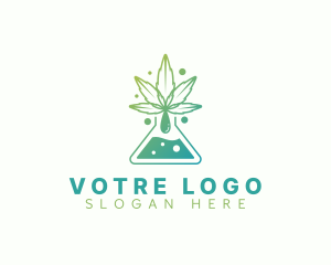 Marijuana Flask Laboratory Logo