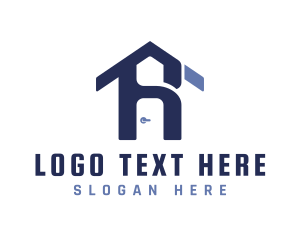 Village - Real Estate Letter R logo design