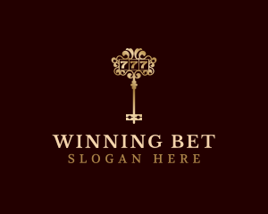 Bet - Jackpot Gambling Key logo design
