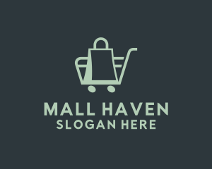 Market Bag Cart   logo design