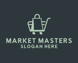 Market Bag Cart   logo design