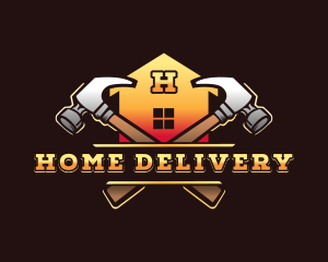 Hammer House Contractor logo design