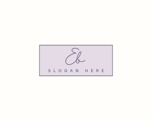 Elegant Feminine Cursive  Logo