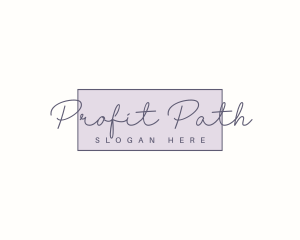 Elegant Feminine Cursive  Logo