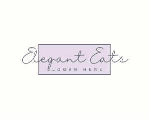 Elegant Feminine Cursive  logo design